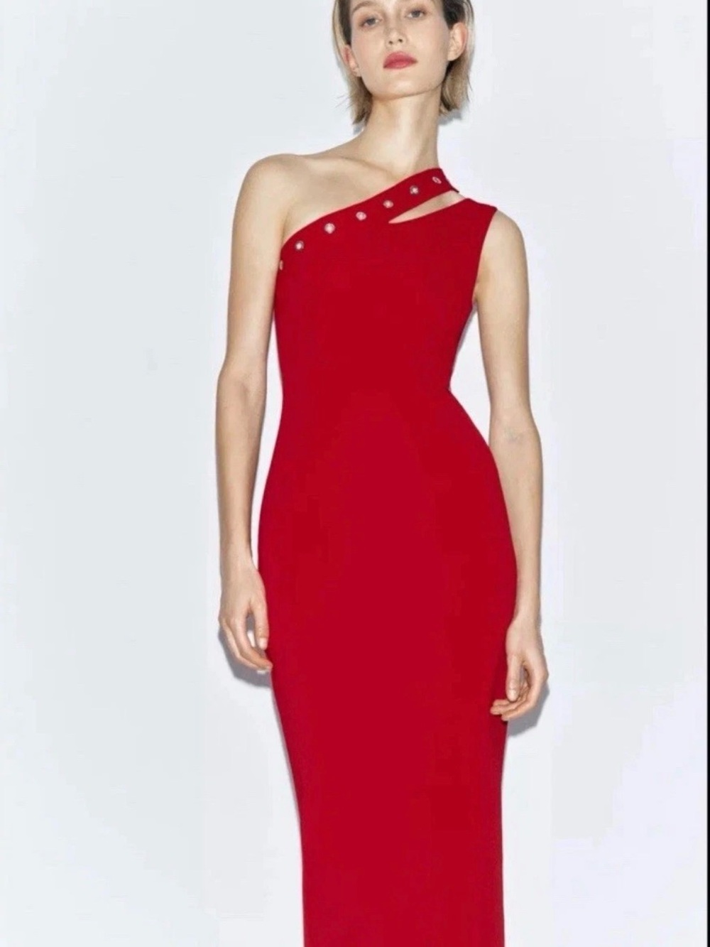 ZARA Stretch Dress MiDi Shoulder NWT❗️REF 5584/154